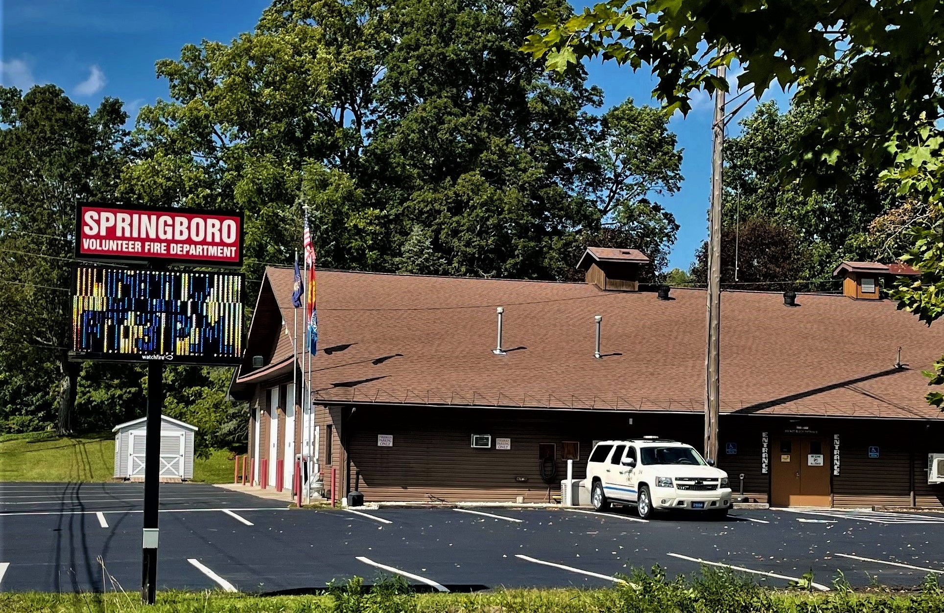 Polling Location for Springboro Boro - Springboro Firehall